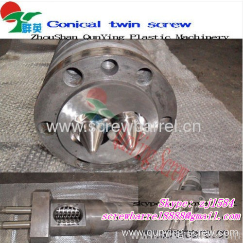 Conical Double Barrel Screw Cylinder For Pvc Panel 